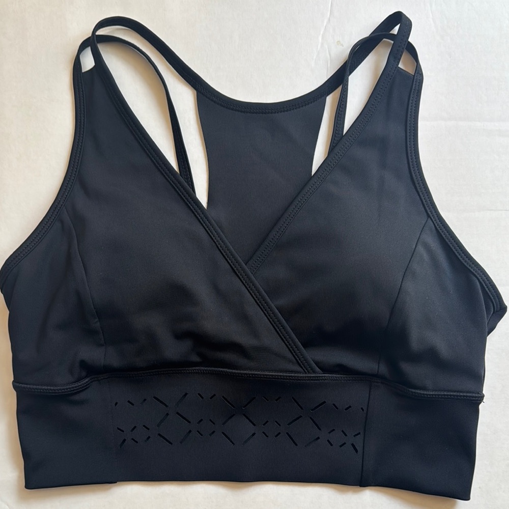 Zella Black Strappy Sports Bra